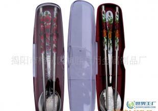 韩式礼品两件套 贴花匙与贴花空心筷精品套装，诠释家居美学新格调