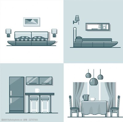 家居摆设用品矢量图片素材 为创意设计注入生活美学